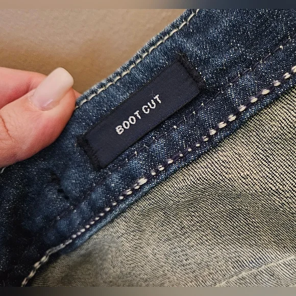 Vigoss Heritage Fit Dark Blue Bootcut Jeans - Picture 13 of 13